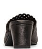 Color:Black - Image 3 - Alanah Leather Toe Loop Block Heel Sandals