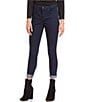 Color:Rinse - Image 1 - Ami Skinny Leg Cuff Hem High Rise Ankle Jeans