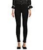 Color:Black - Image 1 - Ami High Rise Skinny Ankle Jeans