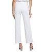 NYDJ Bailey Stretch Denim Lift Tuck® High Rise Straight Leg Jeans, Color:Optic White - Image 2