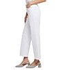 NYDJ Bailey Stretch Denim Lift Tuck® High Rise Straight Leg Jeans, Color:Optic White - Image 4