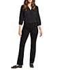 NYDJ Barbara Lift Tuck® Technology Bootcut Jeans, Color:Black - Image 4