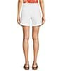 NYDJ Berkyn Stretch Denim High Rise Relaxed Fit Shorts, Color:Optic White - Image 2