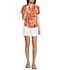 NYDJ Berkyn Stretch Denim High Rise Relaxed Fit Shorts, Color:Optic White - Image 3