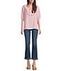NYDJ Billie Mini Bootcut Released Hem Jeans, Color:Rioja Springs - Image 3