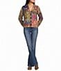 NYDJ Brooklyn Denim High Rise Wide Leg Boot Cut Full Length Jeans - Image 3