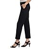 NYDJ Cassidy Ankle Pull-On Trouser Pants, Color:Black - Image 3