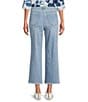 NYDJ Coco Stretch Denim Wide Leg Frayed Hem Cropped Jeans - Image 2