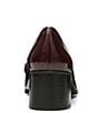 Color:Wine - Image 3 - Dexter Crinkle Patent Leather Tassel Loafer Pumps