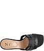 Color:Black - Image 4 - Gloriana Leather Slide Sandals