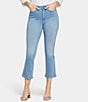 Color:Lustre - Image 1 - High Rise Slim Cropped Flared Stretch Denim Jeans