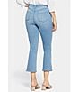 Color:Lustre - Image 2 - High Rise Slim Cropped Flared Stretch Denim Jeans