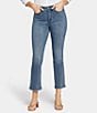 Color:Prelude - Image 1 - High Rise Slim Cropped Flared Stretch Denim Jeans