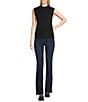 NYDJ Stretch Denim High Rise Slim Leg Bootcut Jeans, Color:Ink Skyline - Image 5