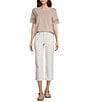 NYDJ High Rise Straight Leg Relaxed Fit Cropped Stretch Denim Jeans, Color:Beach Cruise Stripe - Image 3