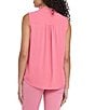 NYDJ High Ruffle Collar Sleeveless Button Front Blouse - Image 2