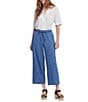 NYDJ Jayne Wide Leg Pull-On Denim Pants, Color:Everly - Image 4