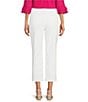 NYDJ Joni High Rise Straight Leg Relaxed Fit Cropped Stretch Denim Jeans, Color:Optic White - Image 2