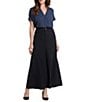 NYDJ Lift Tuck® Technology Maxi A-Line Skirt, Color:Overdye Black - Image 4