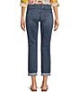 Color:Rockie - Image 2 - Margot High Rise Straight Leg Relaxed Fit Stretch Denim Girlfriend Jeans