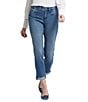 NYDJ Margot Rolled Cuff Girlfriend Jeans, Color:Cascade Wave - Image 1