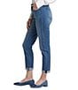 NYDJ Margot Rolled Cuff Girlfriend Jeans, Color:Cascade Wave - Image 3