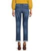 NYDJ Margot Stretch Denim Double Button Cuffed Girlfriend Jeans, Color:Lake Notre - Image 2