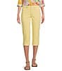 Color:Mimosa - Image 1 - Marilyn Cuffed Cool Embrace® Cropped Denim Jeans