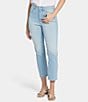 Color:Influence - Image 1 - Marilyn High Rise Straight Leg Curve Shaper Cropped Denim Jean
