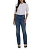 NYDJ Marilyn High Rise Straight Leg Jeans, Color:Moonlight - Image 4