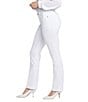 NYDJ Marilyn Lift Tuck® Straight Leg Ankle Jeans, Color:Optic White - Image 3