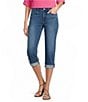 NYDJ Marilyn Cool Embrace® Stretch Denim Slim Straight Mid Rise Capri Stretch Jeans - Image 1