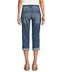 NYDJ Marilyn Cool Embrace® Stretch Denim Slim Straight Mid Rise Capri Stretch Jeans, Color:Water Cany - Image 2