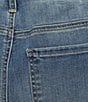NYDJ Marilyn Cool Embrace® Stretch Denim Slim Straight Mid Rise Capri Stretch Jeans, Color:Water Cany - Image 4
