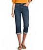 NYDJ Marilyn Cool Embrace® Stretch Denim Slim Straight Mid Rise Capri Stretch Jeans - Image 1