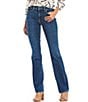 NYDJ Marilyn Straight Leg Mid Rise Jeans, Color:Presidio - Image 1