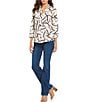 NYDJ Marilyn Straight Leg Mid Rise Jeans, Color:Presidio - Image 3