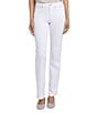 NYDJ Marilyn Stretch Denim Lift Tuck® Straight Leg Jeans, Color:Optic White - Image 1