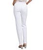 NYDJ Marilyn Stretch Denim Lift Tuck® Straight Leg Jeans, Color:Optic White - Image 2