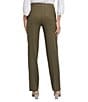 NYDJ Marilyn Stretch Linen Blend Straight Leg Pants, Color:Bay Leaf - Image 2