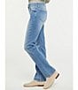 Color:Quinta - Image 3 - Marilyn Waist Match Straight Leg Jeans