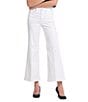 NYDJ Mia Stretch Denim Lift Tuck® High Rise Palazzo Ankle Jeans, Color:Optic White - Image 1