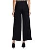 NYDJ Morgan Wide Leg Cropped Trouser Pants, Color:Black - Image 2