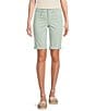 NYDJ Petite Size Briella Rolled-Cuff Denim Shorts, Color:Tomatillo - Image 1