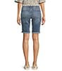 NYDJ Petite Size Briella Stretch Denim Lift Tuck® Mid Rise Roll Cuff Shorts, Color:Barcelona - Image 2
