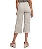 NYDJ Petite Size Brigitte High Waisted Wide Leg Capri Jeans, Color:Feather - Image 2