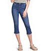 NYDJ Petite Size Chloe Capri Side Slit Jeans - Image 1
