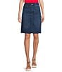 NYDJ Petite Size High Waist Pencil Skirt, Color:Ibiza Blues - Image 1