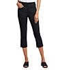 NYDJ Petite Size Lift Tuck® Technology High Rise Skinny Leg Capri Jeans, Color:Black - Image 1