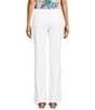 Color:Optic White - Image 2 - Petite Size Marilyn Ankle Straight Jeans